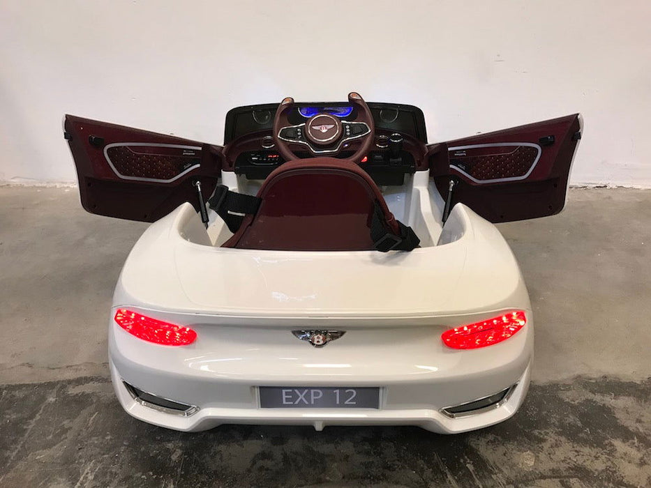 Bentley EXP 12 Accu Speelgoedauto 12V + 2.4G RC (wit) - Trapautodealer