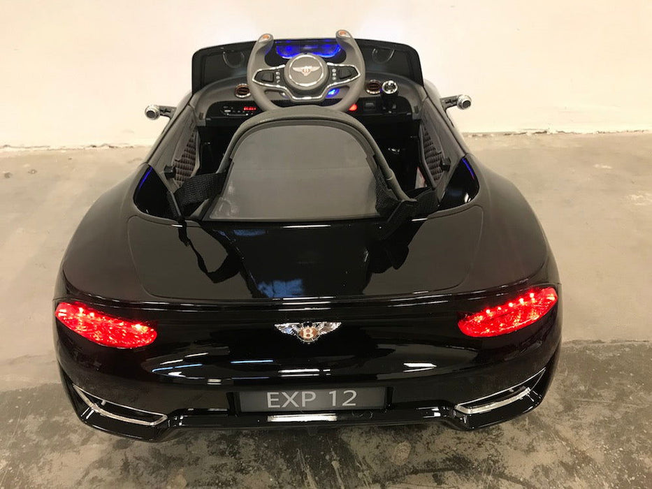 Bentley EXP 12 Kinderauto 12V + vleugeldeuren + 2.4G RC (zwart) - Trapautodealer