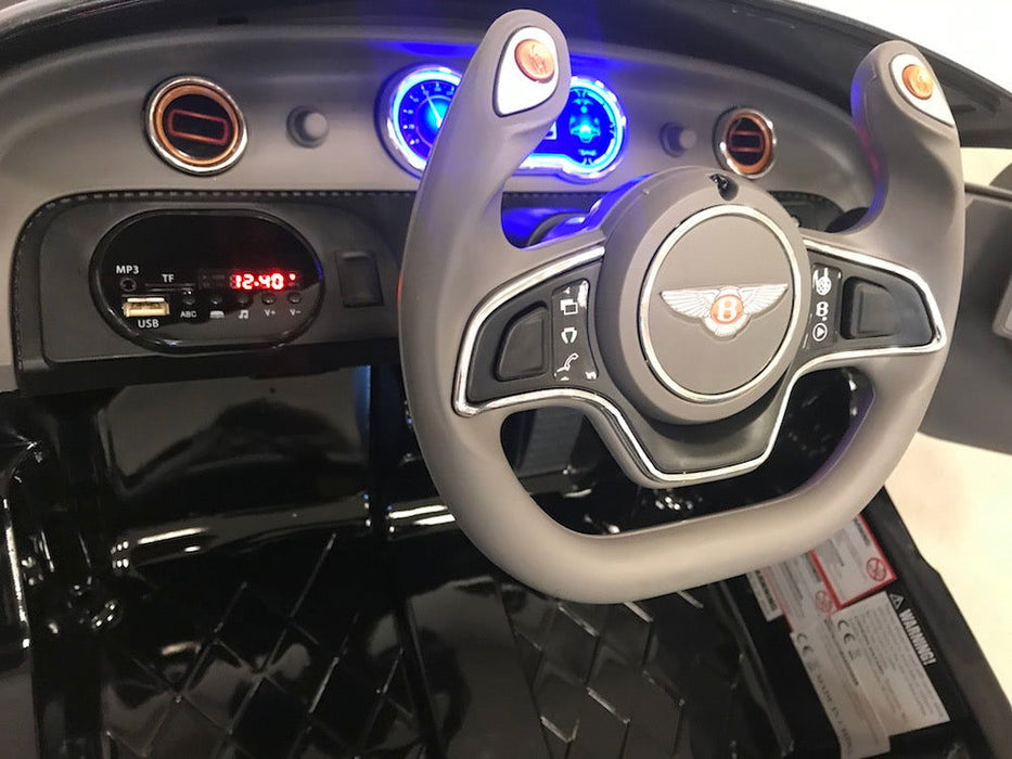 Bentley EXP 12 Kinderauto 12V + vleugeldeuren + 2.4G RC (zwart) - Trapautodealer
