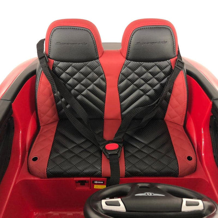 Bentley SuperSports Accu Kinderauto 12V + 2.4G RC (wit) - Trapautodealer