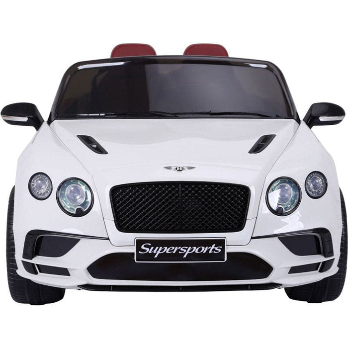Bentley SuperSports Accu Kinderauto 12V + 2.4G RC (wit) - Trapautodealer