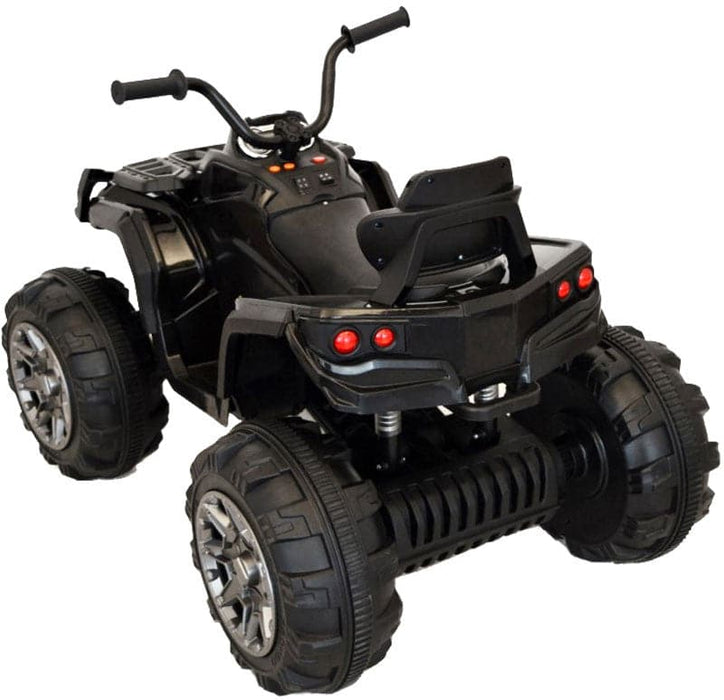 Big Wheels Quad 12V + 2.4G Afstandsbediening (zwart) - Trapautodealer