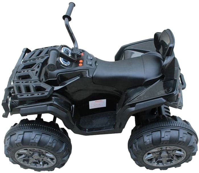 Big Wheels Quad 12V + 2.4G Afstandsbediening (zwart) - Trapautodealer