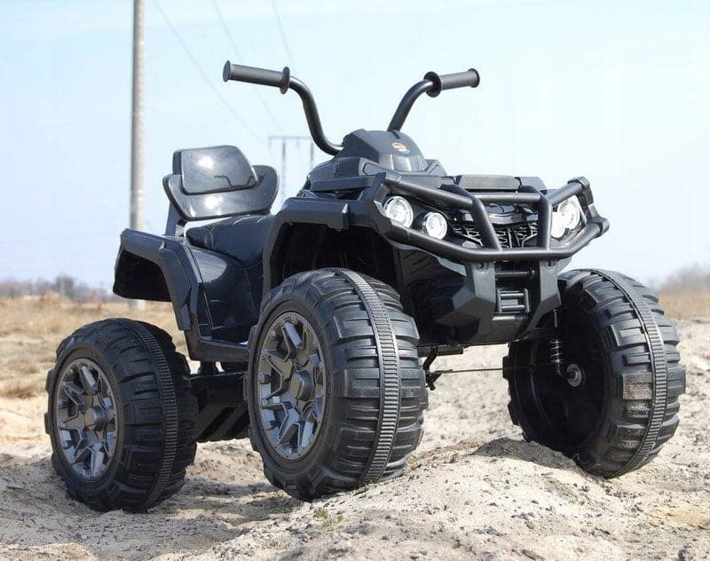 Big Wheels Quad 12V + 2.4G Afstandsbediening (zwart) - Trapautodealer
