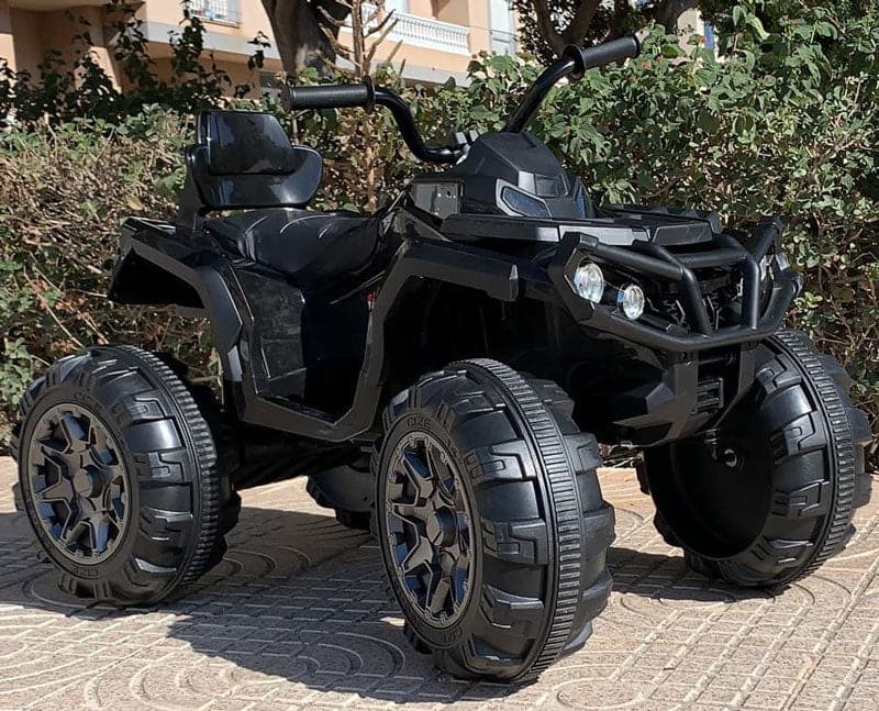 Big Wheels Quad 12V + 2.4G Afstandsbediening (zwart) - Trapautodealer
