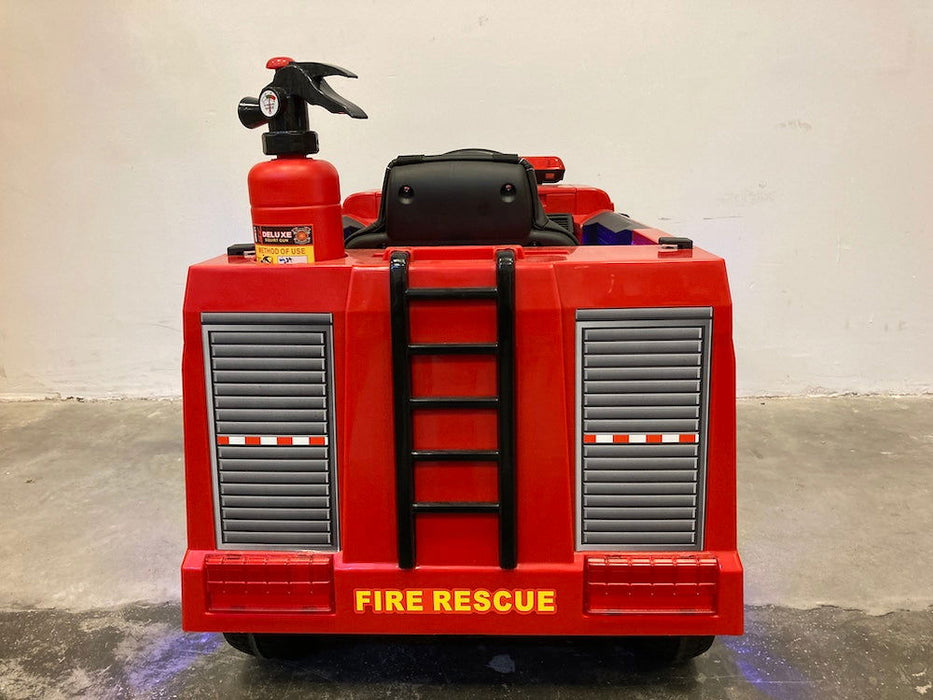 Brandweer Kinderauto 12V + 2.4G RC (rood) - Trapautodealer