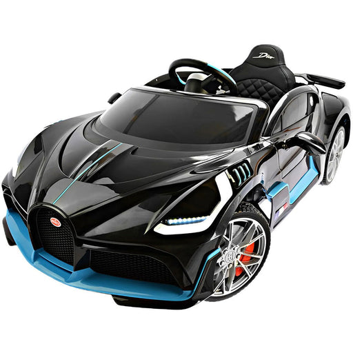Bugatti Divo Kinderauto 12 Volt + 2.4G Afstandsbediening (zwart) - Trapautodealer