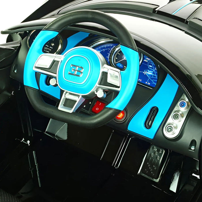 Bugatti Divo Kinderauto 12 Volt + 2.4G Afstandsbediening (zwart) - Trapautodealer