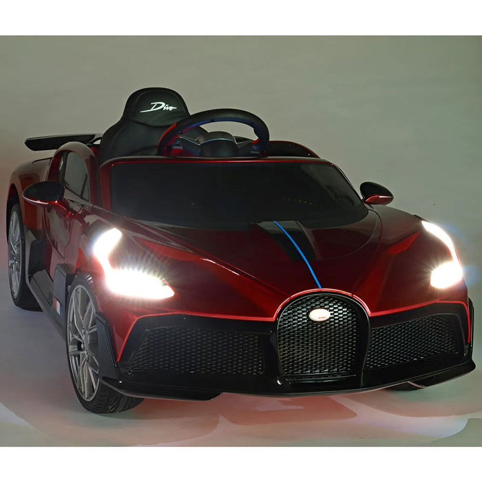 Bugatti Divo Kinderauto 12 Volt + 2.4G Afstandsbediening (zwart) - Trapautodealer