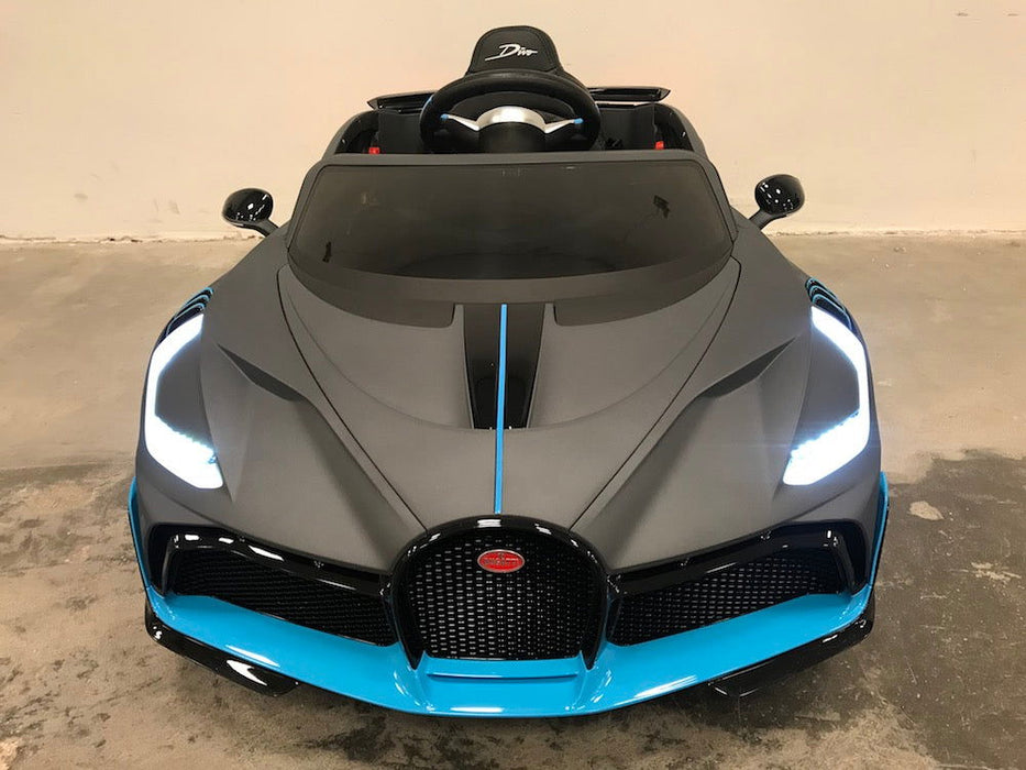 Bugatti Divo kinderauto 12V + 2.4G Afstandsbediening mat grijs - Trapautodealer