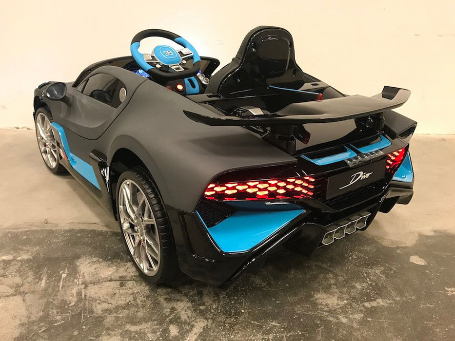 Bugatti Divo kinderauto 12V + 2.4G Afstandsbediening mat grijs - Trapautodealer