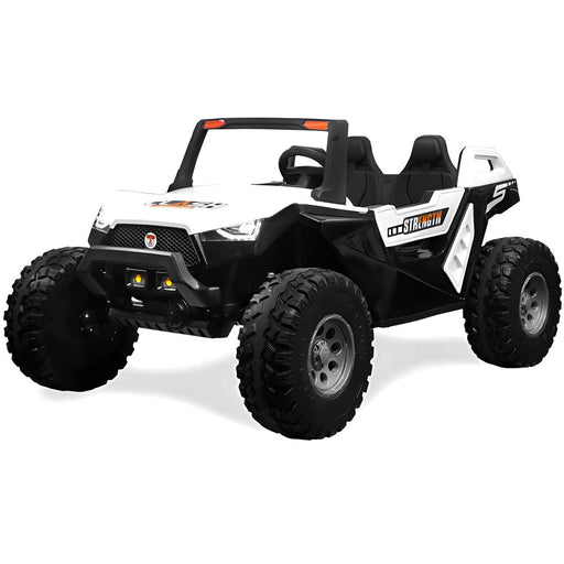 Buggy Auto Voor Kinderen 24V High Speed 4WD + 2.4G RC (wit) - Trapautodealer