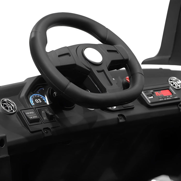 Buggy Auto Voor Kinderen 24V High Speed 4WD + 2.4G RC (wit) - Trapautodealer