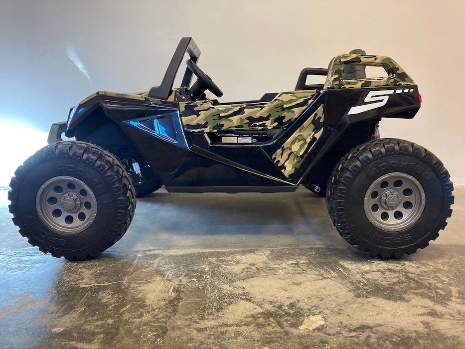 Buggy Kinderauto 24V High Speed 4WD + 2.4G RC (camouflage) - Trapautodealer