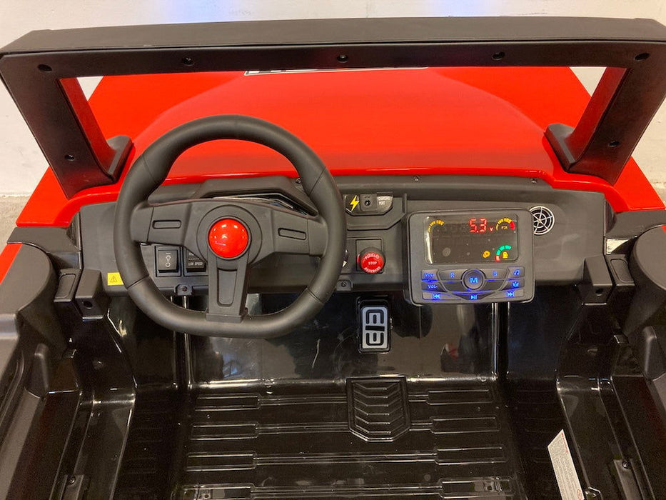 Buggy Kinderjeep 24V High Speed 4WD + 2.4G RC (rood) - Trapautodealer