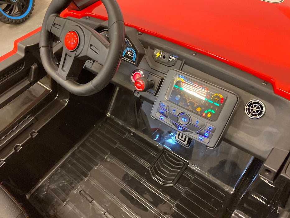Buggy Kinderjeep 24V High Speed 4WD + 2.4G RC (rood) - Trapautodealer