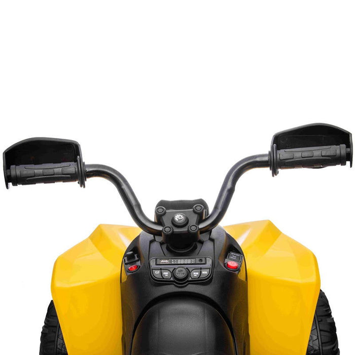 Can-Am Elektrische Quad Voor Kinderen 12V 4WD + 2.4G RC (geel) - Trapautodealer
