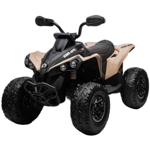Can-Am Kinderquad 12V 4WD + 2.4G RC (kaki) - Trapautodealer