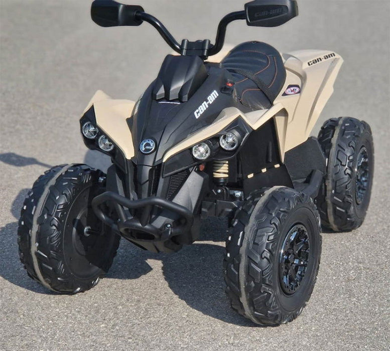 Can-Am Kinderquad 12V 4WD + 2.4G RC (kaki) - Trapautodealer