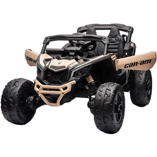 Can-Am Maverick 4WD Buggy Kinderauto 1-Persoons 24V + 2.4G RC (kaki + MP4) - Trapautodealer