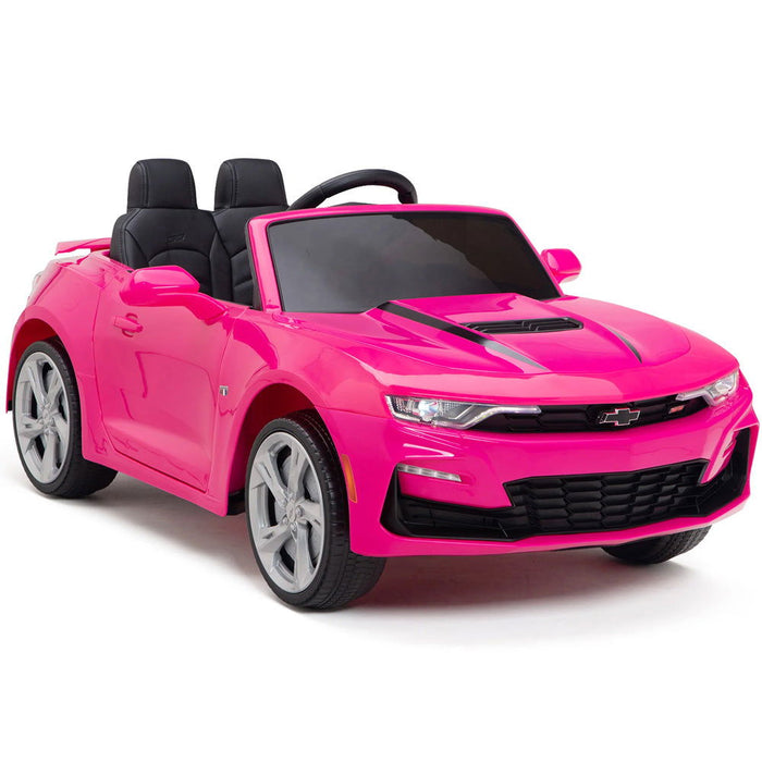Chevrolet Camaro Kinderauto 12V + 2.4G Afstandsbediening (roze) - Trapautodealer