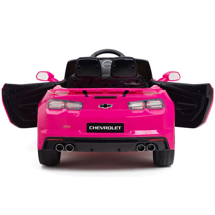 Chevrolet Camaro Kinderauto 12V + 2.4G Afstandsbediening (roze) - Trapautodealer