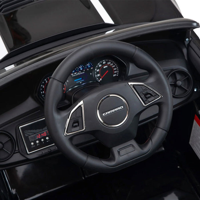 Chevrolet Camaro Kinderauto 12V + 2.4G Afstandsbediening (zwart) - Trapautodealer
