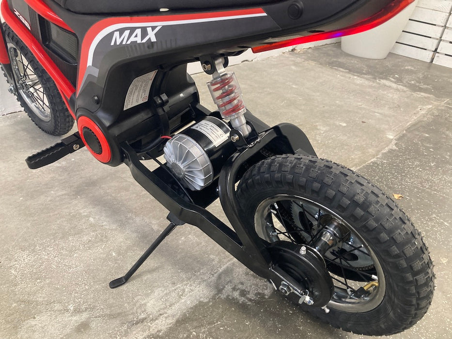 Kinder crossmotor 24V 350 Watt (rood) - Trapautodealer