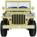Dessert Fox Legerjeep 4WD 3-Persoons Kinderauto 24V + 2.4G RC (Willys Look) - Trapautodealer