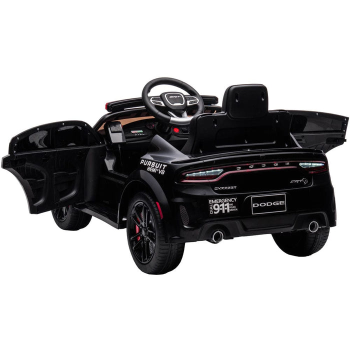 Dodge Charger SRT Politie Kinderauto 12V + 2.4G RC - Trapautodealer