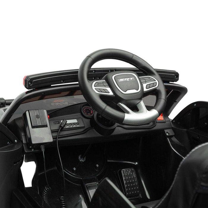 Dodge Charger SRT Politie Kinderauto 12V + 2.4G RC - Trapautodealer