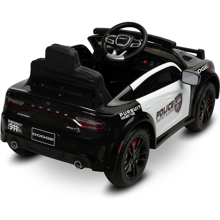 Dodge Charger SRT Politie Kinderauto 12V + 2.4G RC - Trapautodealer
