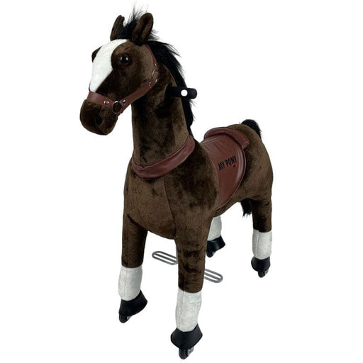 Donkerbruin Met Witte Bles Speelgoed Paard My Pony (3-6 jaar) (MP2009-S) - Trapautodealer