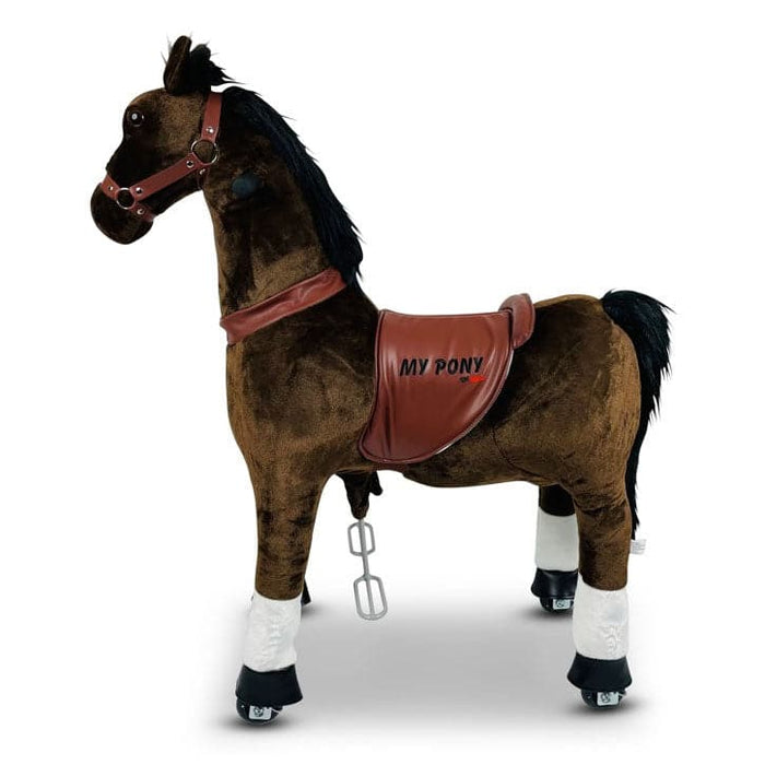 Donkerbruin Met Witte Bles Speelgoed Paard My Pony (3-6 jaar) (MP2009-S) - Trapautodealer