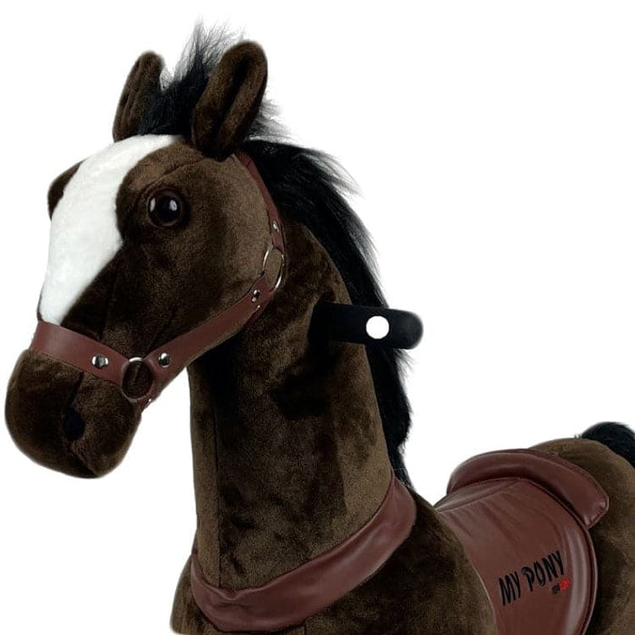 Donkerbruin Met Witte Bles Speelgoed Paard My Pony (3-6 jaar) (MP2009-S) - Trapautodealer