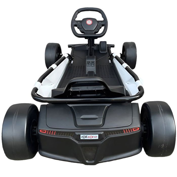 Drift Kart Wit 24V Kinderauto 200W met 25.000RPM Motoren (18 km/u) - Trapautodealer