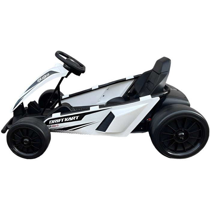 Drift Kart Wit 24V Kinderauto 200W met 25.000RPM Motoren (18 km/u) - Trapautodealer