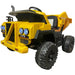 Dumper Truck Kinderauto 2-Persoons 12V 4WD + 2.4G RC (geel) - Trapautodealer