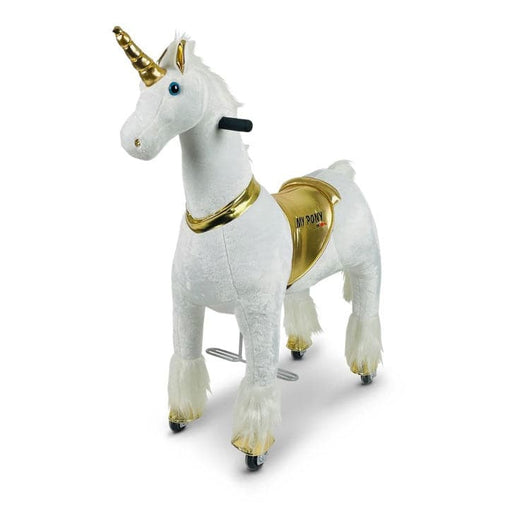 Eenhoorn Rijdend Speelgoeddier My Pony (goud/4-9 jaar) MP2041-M - Trapautodealer