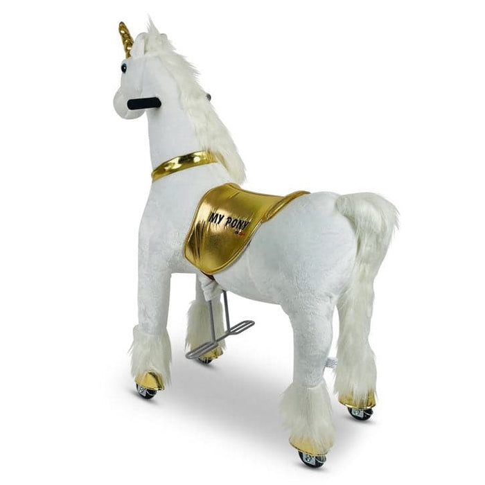 Eenhoorn Rijdend Speelgoeddier My Pony (goud/4-9 jaar) MP2041-M - Trapautodealer