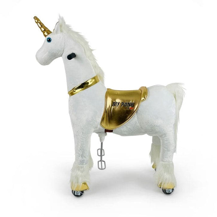 Eenhoorn Rijdend Speelgoeddier My Pony (goud/4-9 jaar) MP2041-M - Trapautodealer