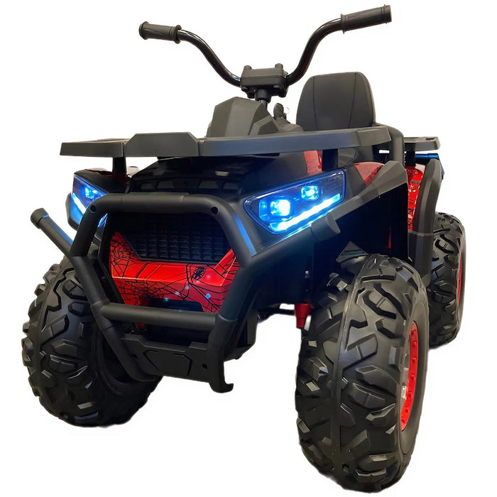 Elektrische Kinderquad Spider 12V Rood - Met Spider Print - Trapautodealer