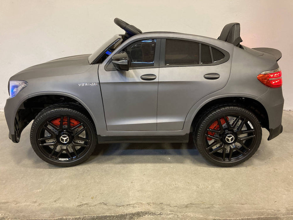 Mercedes GLC 63 kinderauto 1-Persoons 12V 4WD + 2.4G RC (matgrijs) - Trapautodealer