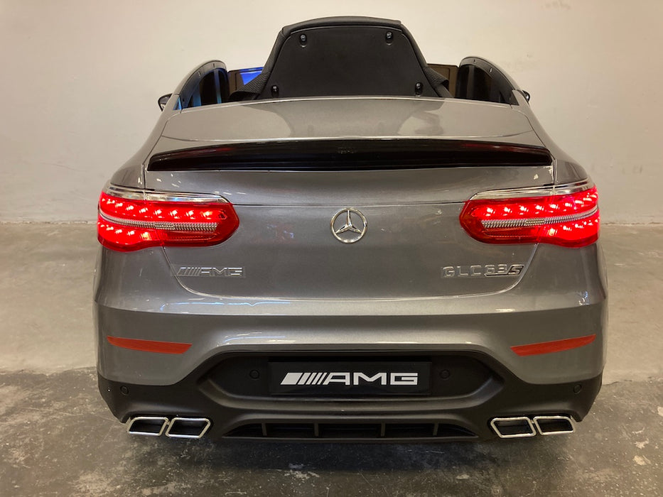 Mercedes GLC 63 Accuauto 1-Persoons 12V 4WD + 2.4G RC (zilvergrijs) - Trapautodealer