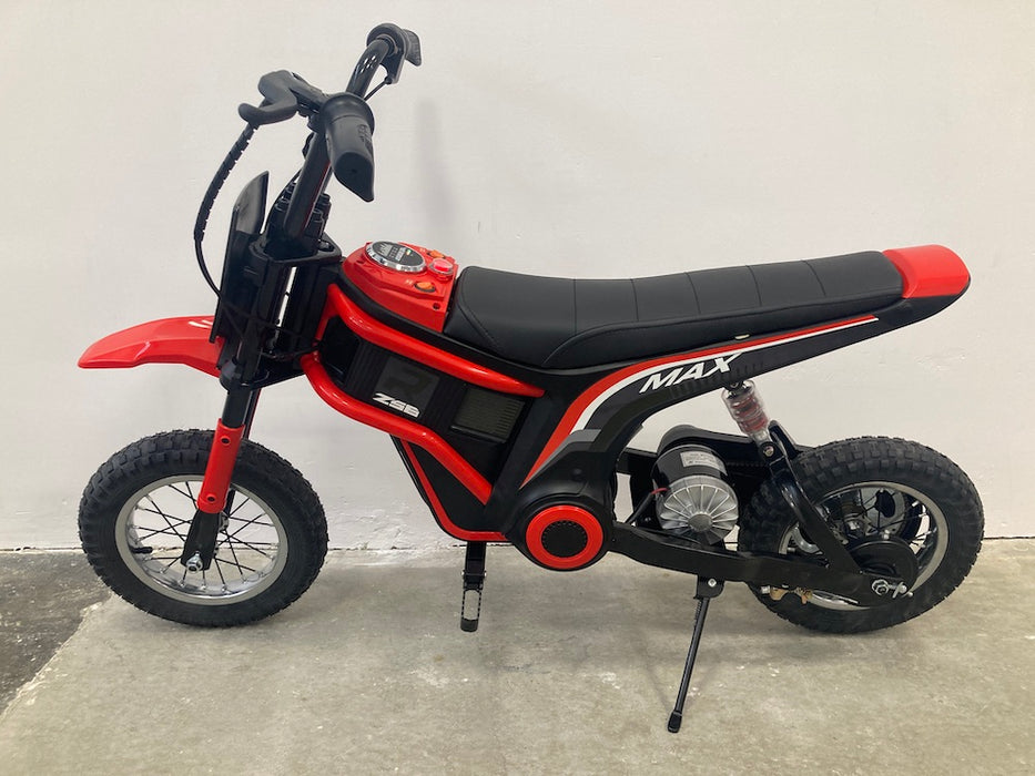 Kinder crossmotor 24V 350 Watt (rood) - Trapautodealer