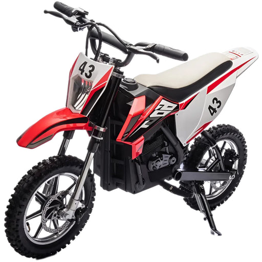 Elektrische kinder crossmotor 36V 350 watt (rood) - Trapautodealer