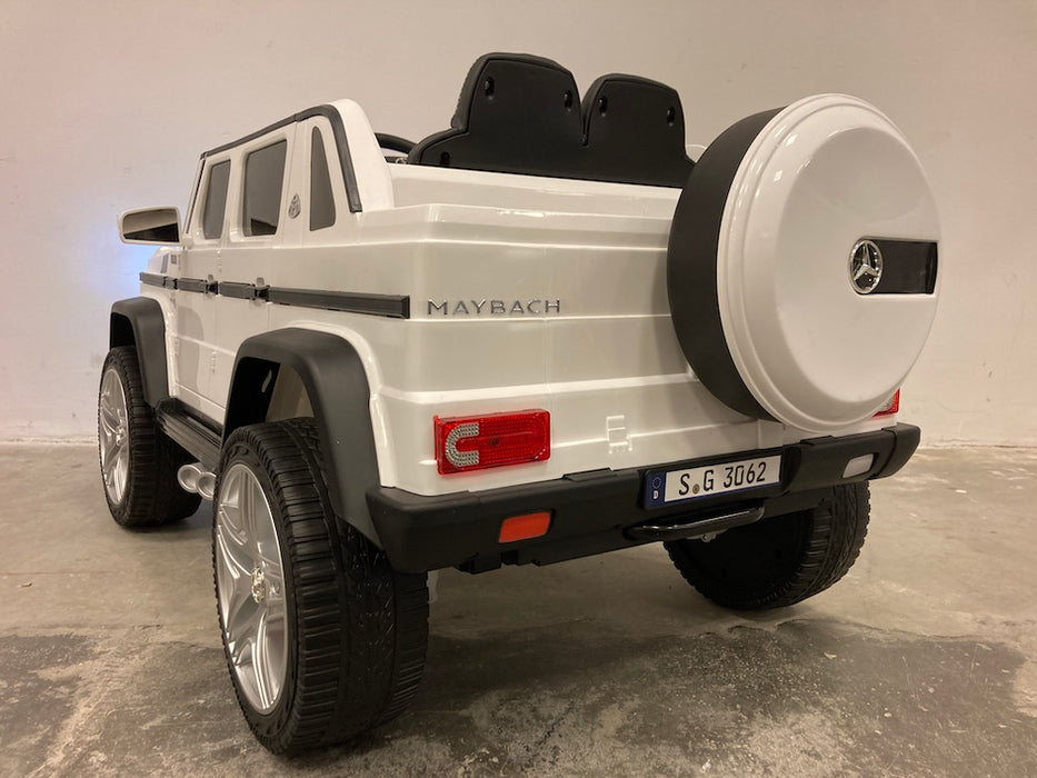 Mercedes Maybach G650 Kinderauto 12V + 2.4G RC (wit) - Trapautodealer