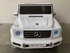 Mercedes-Benz G500 Kinderauto 12 Volt + 2.4G RC (wit) - Trapautodealer