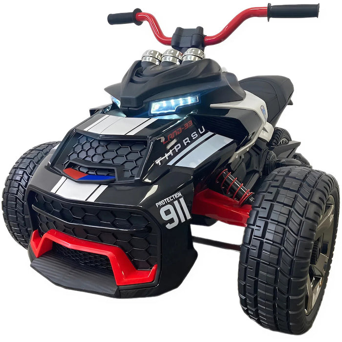 Elektrische kindermotor Spyder 12 volt Politie - Trapautodealer
