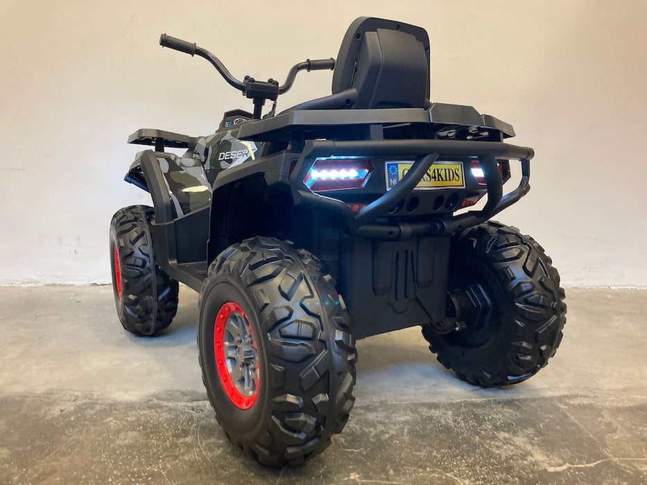 Elektrische Kinderquad Camouflage 12V - Stoer Design - Trapautodealer